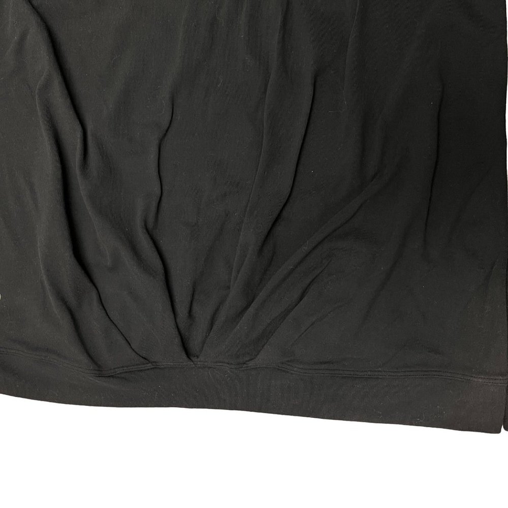 Lululemon 2 4 Small Black Extra Mile Pullover Hoodie Thumb Holes Shirt Pleated - Picture 9 of 11